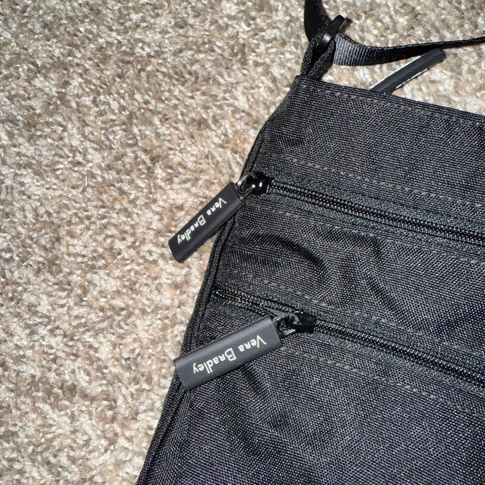 Vera Bradley Black Crossbody Messenger Bag - Picture 4 of 5